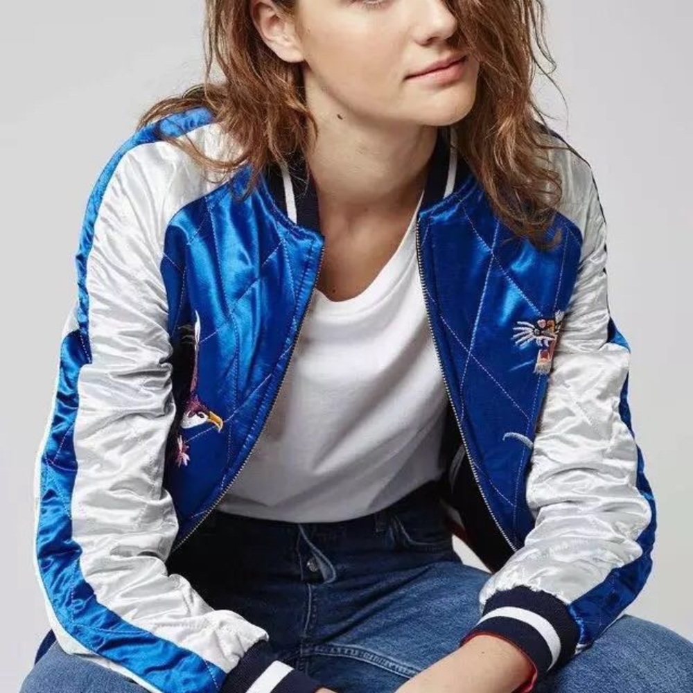 Topshop two in one reversible serene bomber jacket
